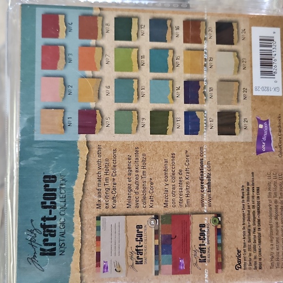 Tim Holtz Darice Kraft-Core Color core Scrapbook Paper BNIP - Picture 7 of 10